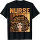 Nurse Powerful Black History Month Black Pride Design T-Shirt - T-Shirt | Black
