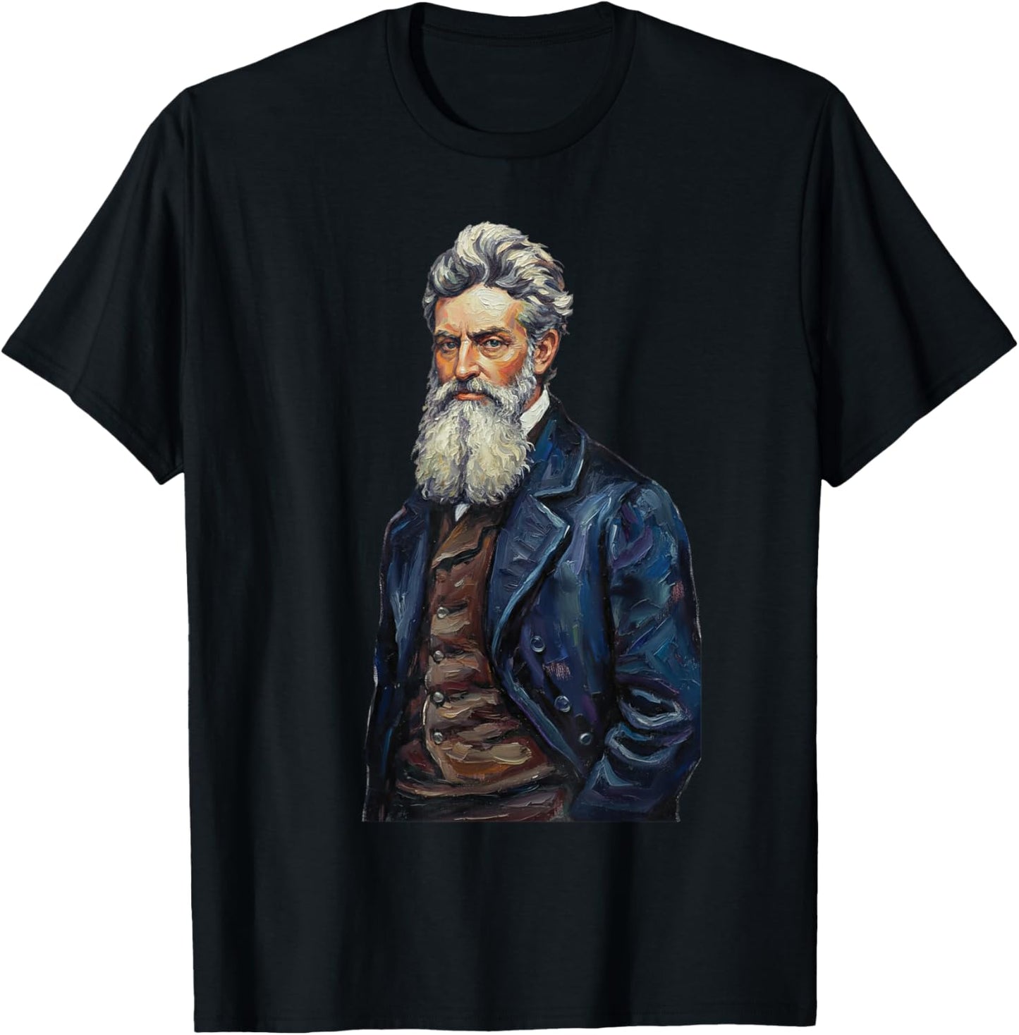 John Brown Abolitionist Vintage Historical Portrait Art T-Shirt - T-Shirt | Black