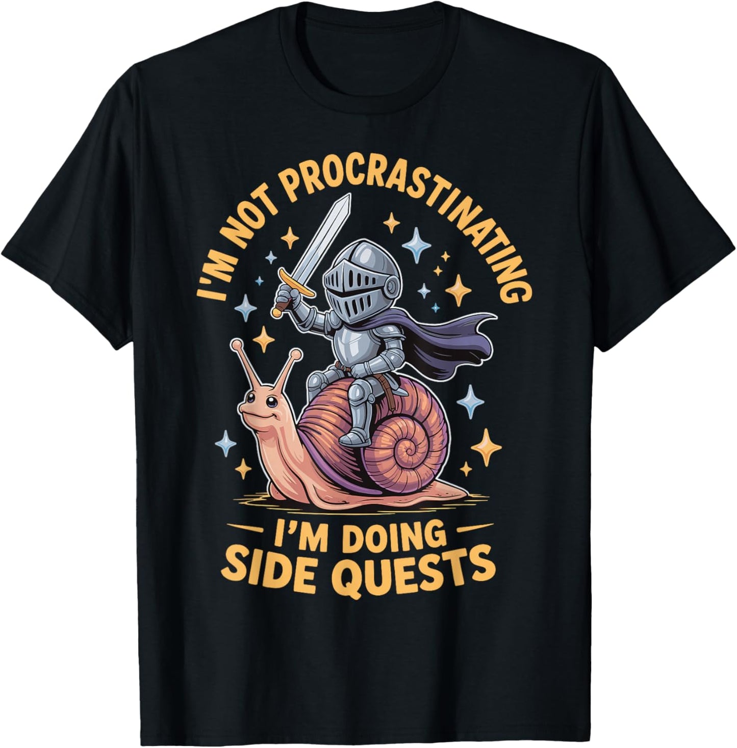 Im Not Procrastinating Im Doing Side Quests T-Shirt - T-Shirt | Black