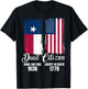 Texas Independence Day Dual Citizen Texan & American Flag T-Shirt - T-Shirt | Black
