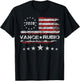 Vance Rubio 2028 President JD Vance Vice Marco Rubio Flag T-Shirt - T-Shirt | Black