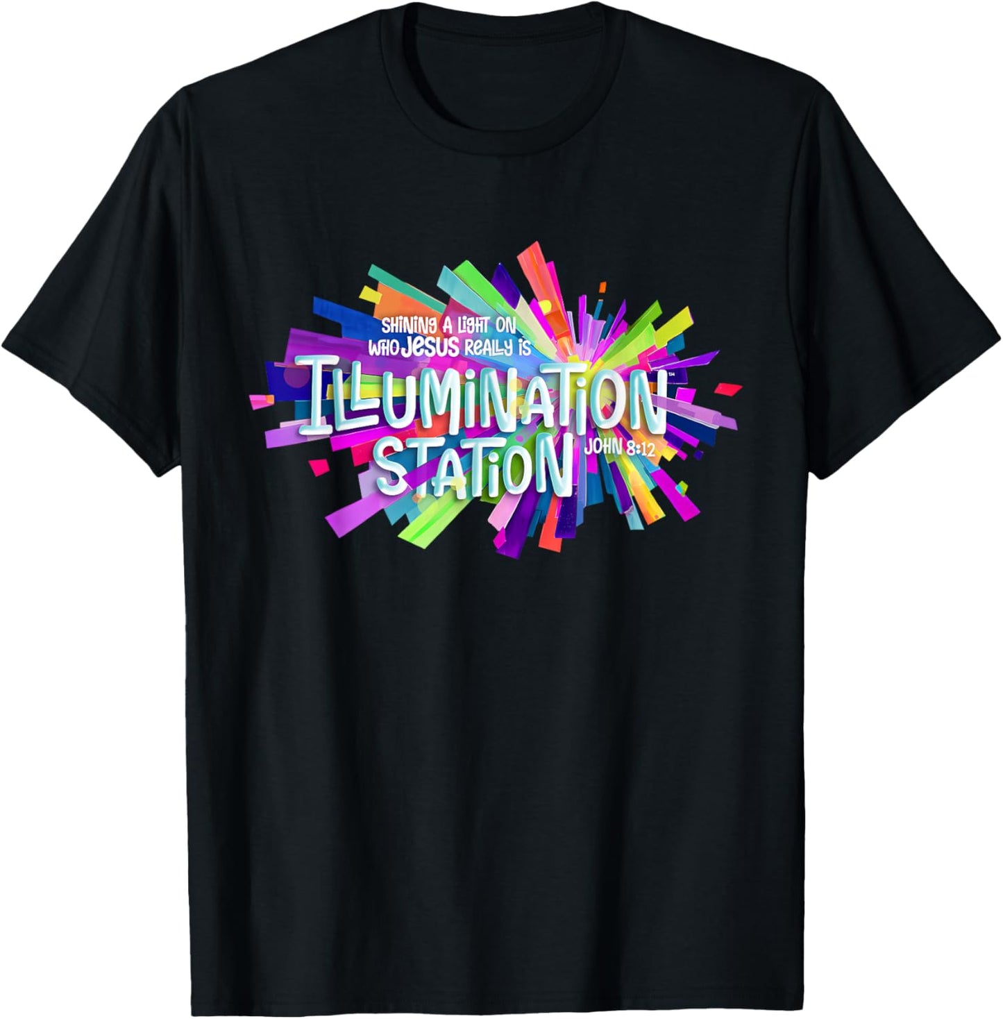 Illumination Station Shining A Light On Who Jesus Really is T-Shirt - T-Shirt | Black