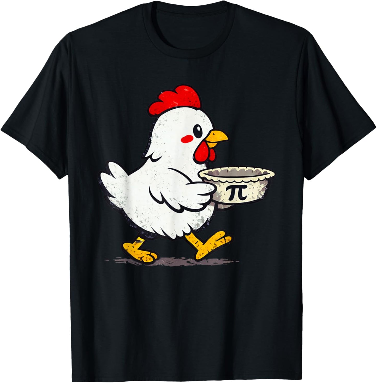 Chicken Pot Pie Funny Pi Day T-Shirt - T-Shirt | Black