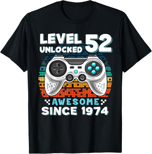 52nd Birthday 52 Years Birthday Gifts T-Shirt - T-Shirt | Black