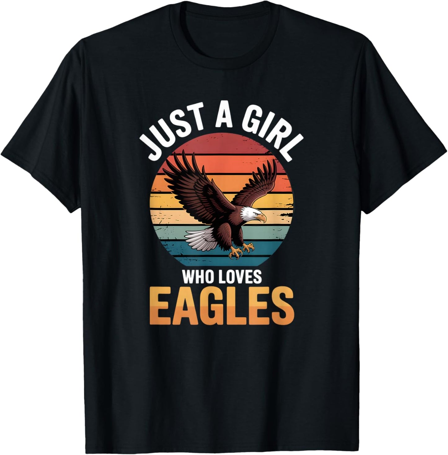 Girls Eagle T-Shirt - T-Shirt | Black