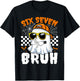 Bruh 67 Halloween Funny Six Seven Meme Brainrot Ghost Kids T-Shirt - T-Shirt | Black