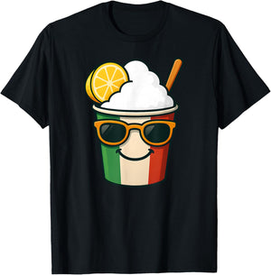 Cool Italian Ice Lemon Cup Italia Summer Food Treat Design T-Shirt - T-Shirt | Black
