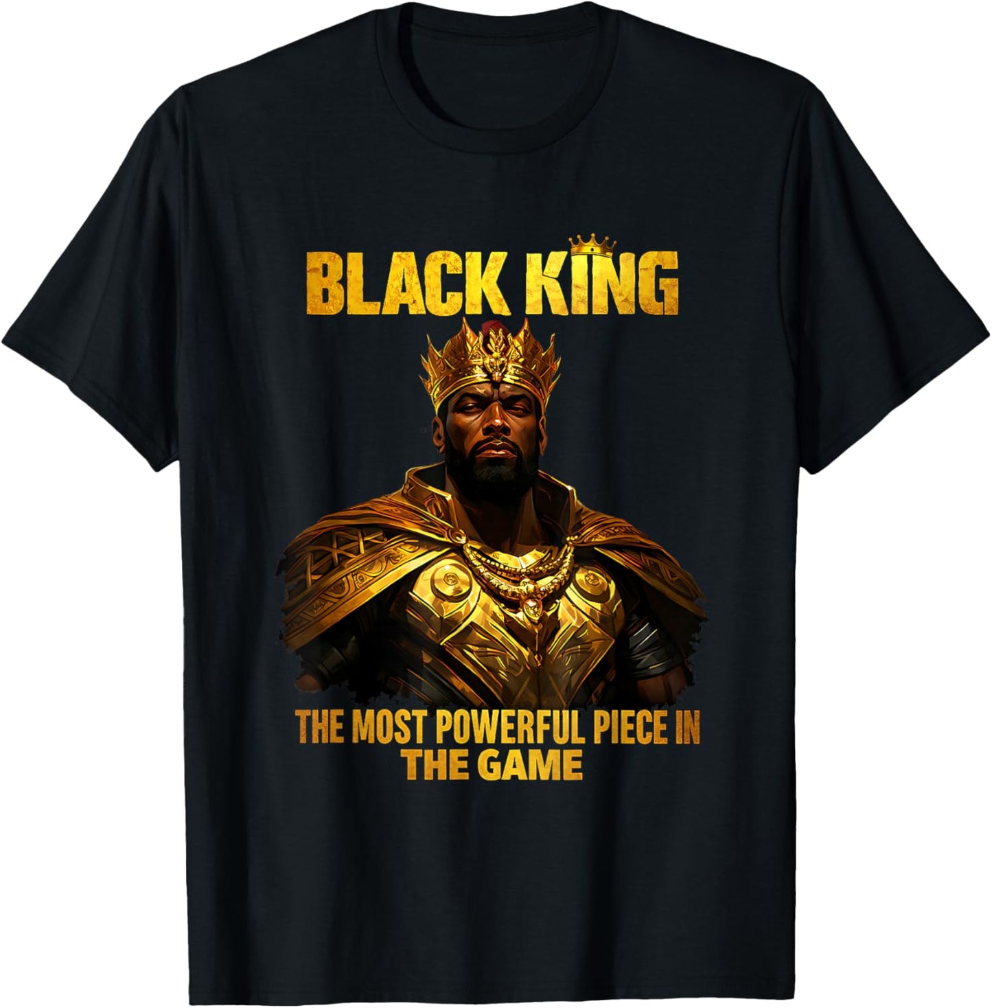 Black Man King African American History Strong T-Shirt - T-Shirt | Black