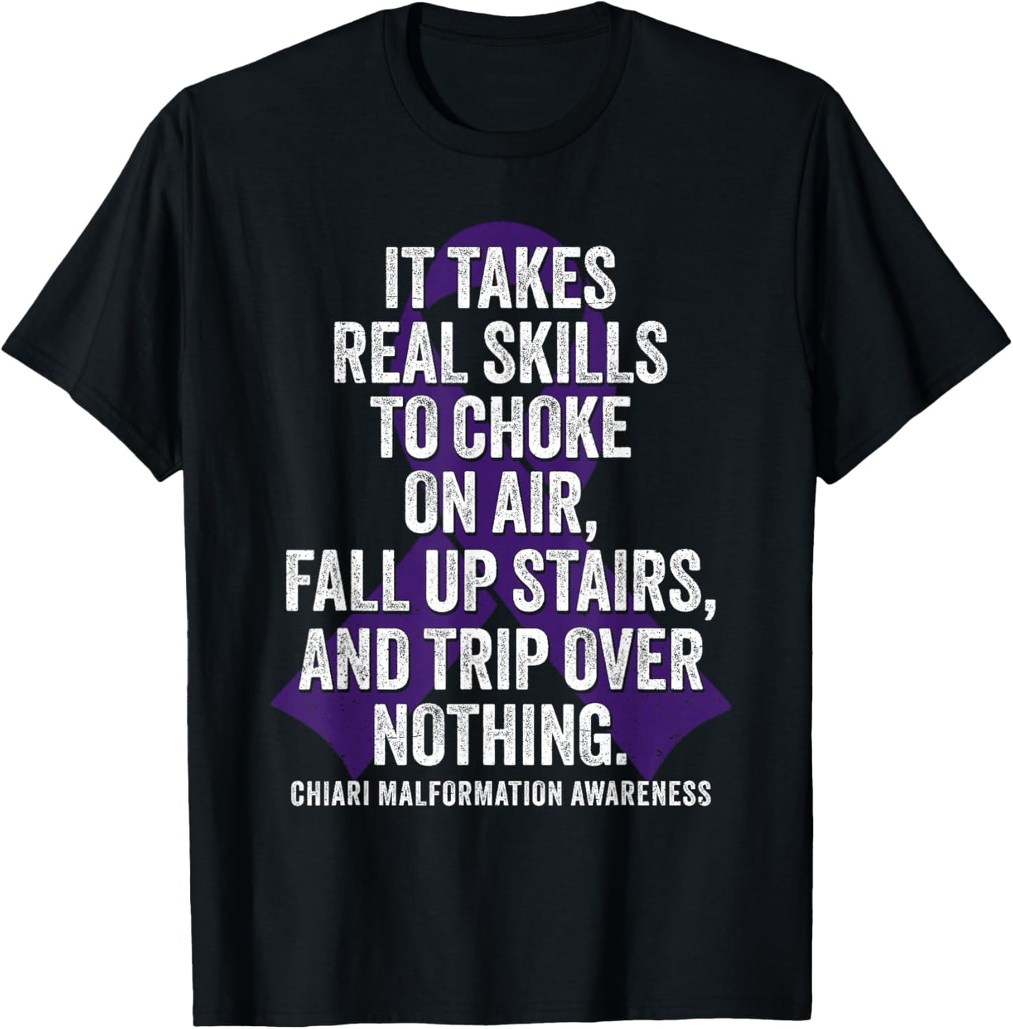 Chiari Malformation Awareness Funny Chiari Warrior T-Shirt - T-Shirt | Black
