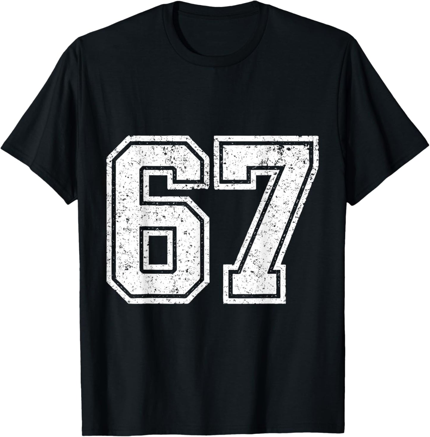 67 Six Seven Meme Jersey T-Shirt - T-Shirt | Black
