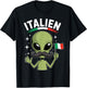 Funny Italien Alien Hilarious Italy Boys Kids T-Shirt - T-Shirt | Black