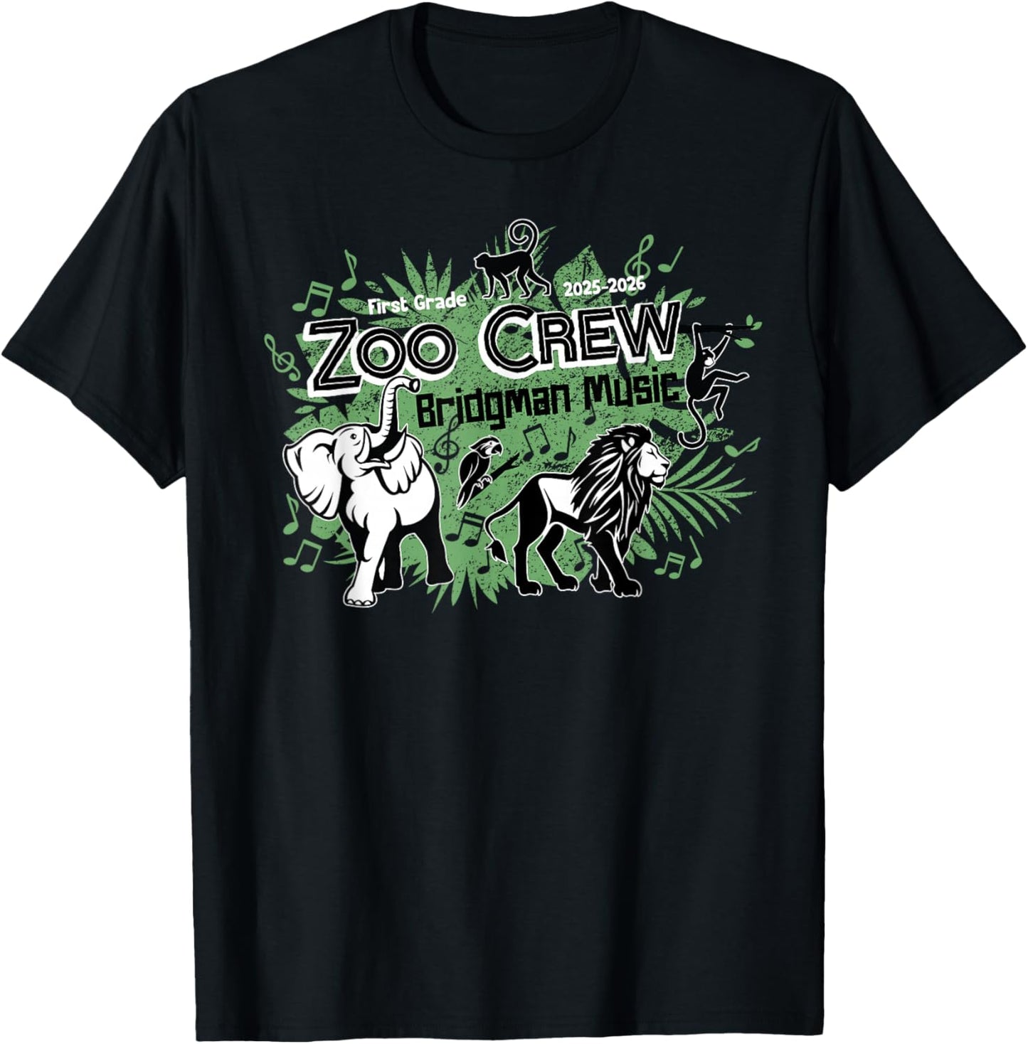 Bridgman Music: Zoo Crew First Grade T-Shirt - T-Shirt | Black
