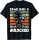 Bruh Level 8 Unlocked 8 Year Old 8th Birthday Dabbing Boy T-Shirt - T-Shirt | Black