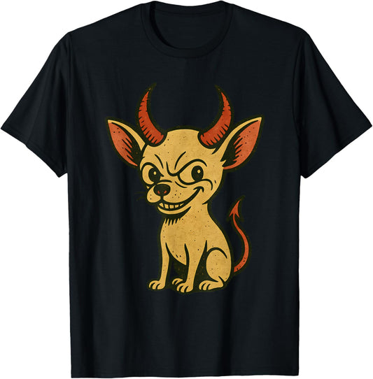 Funny Chihuahua Halloween Dog T-Shirt - T-Shirt | Black