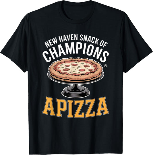New Haven Pizza | New Haven-Style Pizza | Apizza T-Shirt - T-Shirt | Black