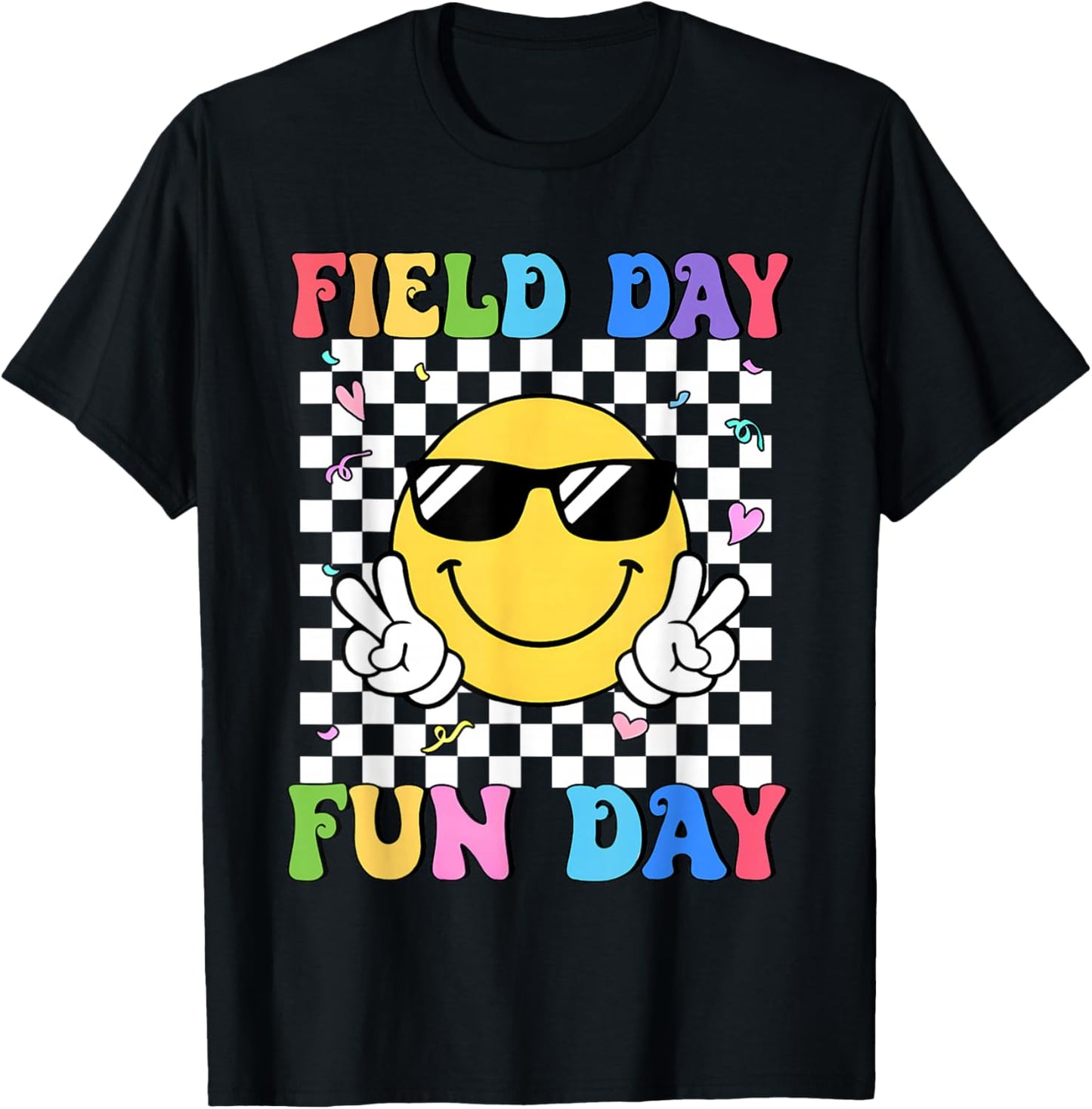 Field Day Fun Day Last Day of School Teacher Student Kids T-Shirt - T-Shirt | Black