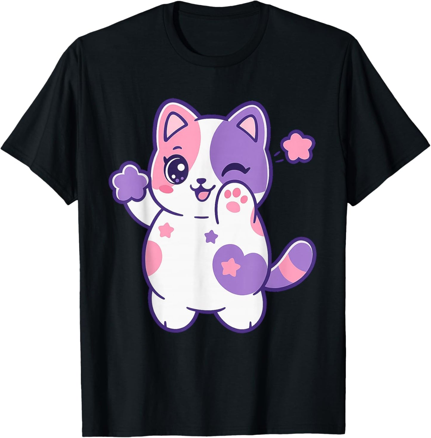 Squishy Meemeow Cats Plush Birthday Decoration Art T-Shirt - T-Shirt | Black
