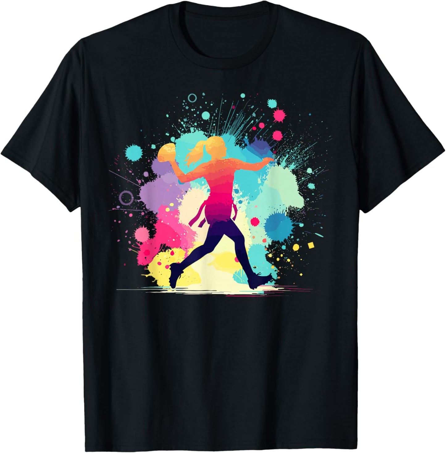 Flag Football Graphic, Girls & Women | Flag Football T-Shirt - T-Shirt | Black