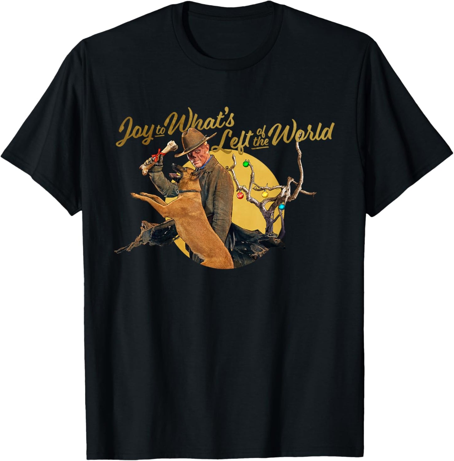 Fallout - Joy to What's Left of The World The Ghoul T-Shirt - T-Shirt | Black