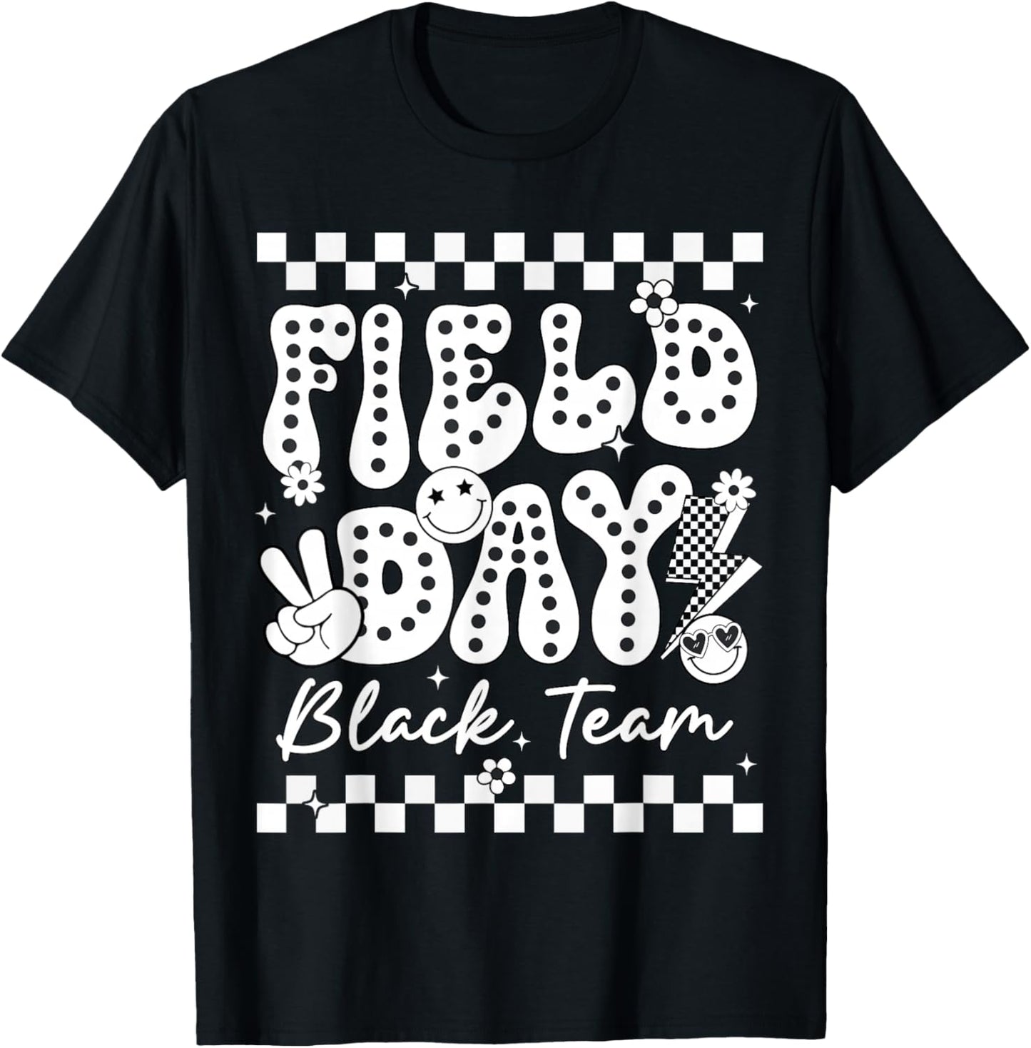 Field Day Black Team Color Game Competition Men Women Kid T-Shirt - T-Shirt | Black