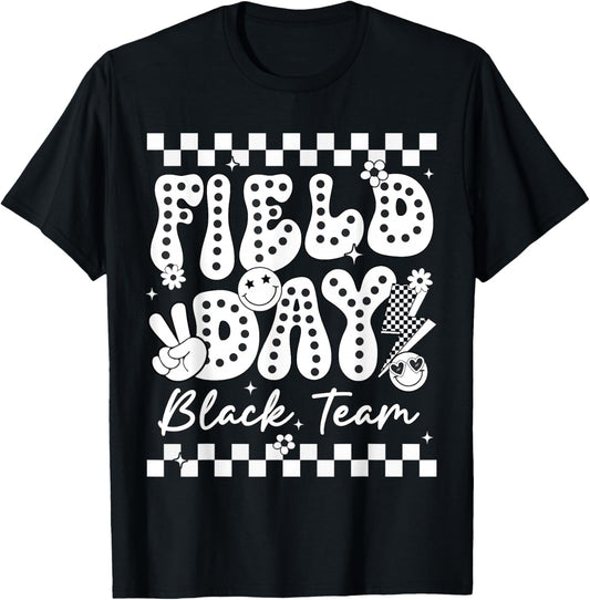 Field Day Black Team Color Game Competition Men Women Kid T-Shirt - T-Shirt | Black