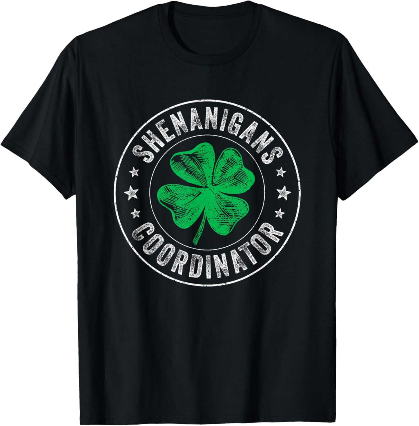 Shenanigans Coordinator Pattys Women Men St Patricks Day T-Shirt - T-Shirt | Black
