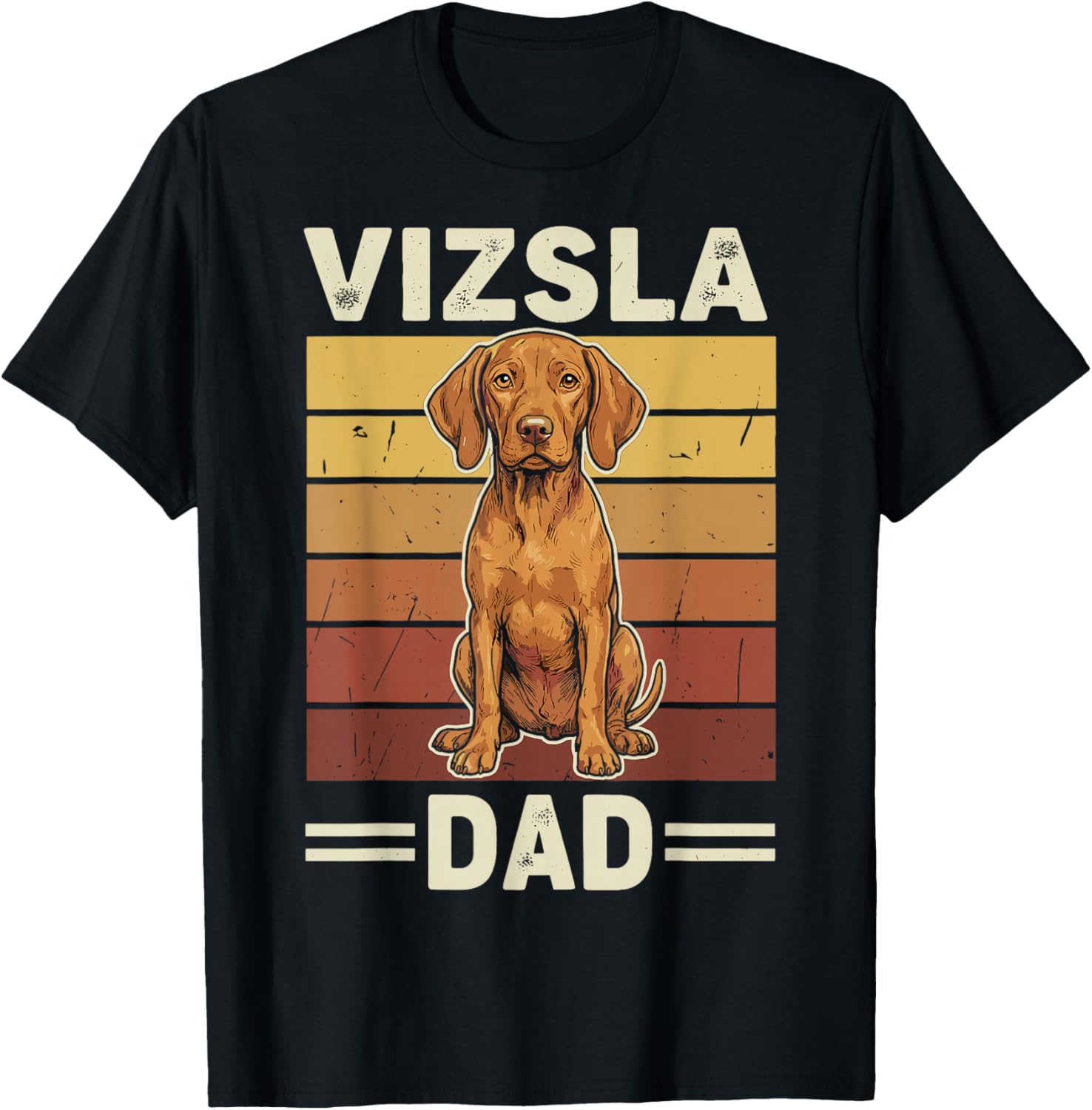 Vizsla Dad T-Shirt - T-Shirt | Black