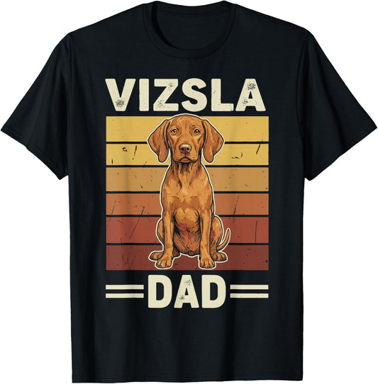 Vizsla Dad T-Shirt - T-Shirt | Black