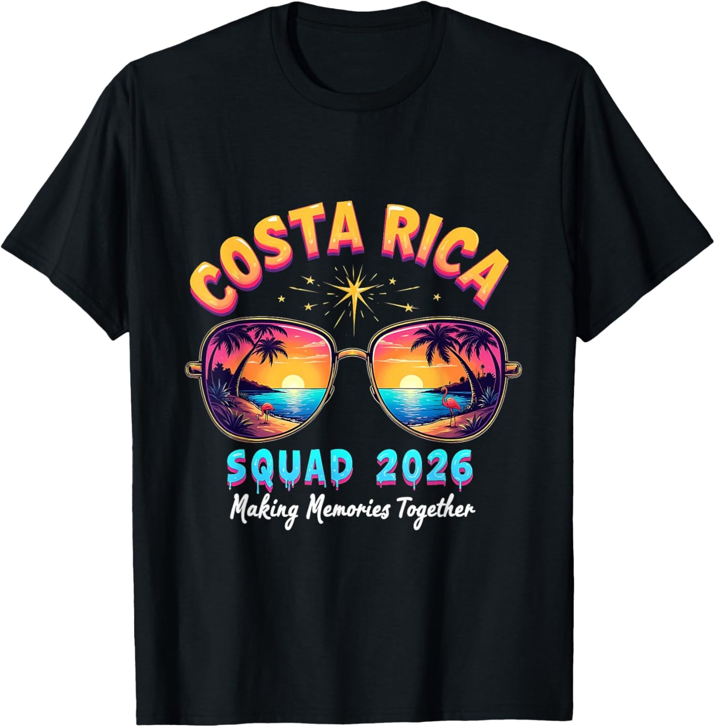 Pura Vida 2026 Central America Travel Costa Rica Souvenir T-Shirt - T-Shirt | Black