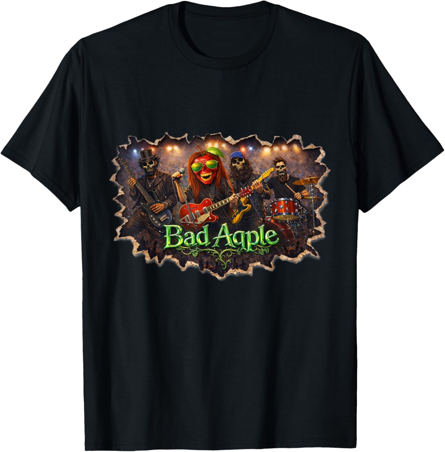 Bad Aqple Band T-Shirt - T-Shirt | Black