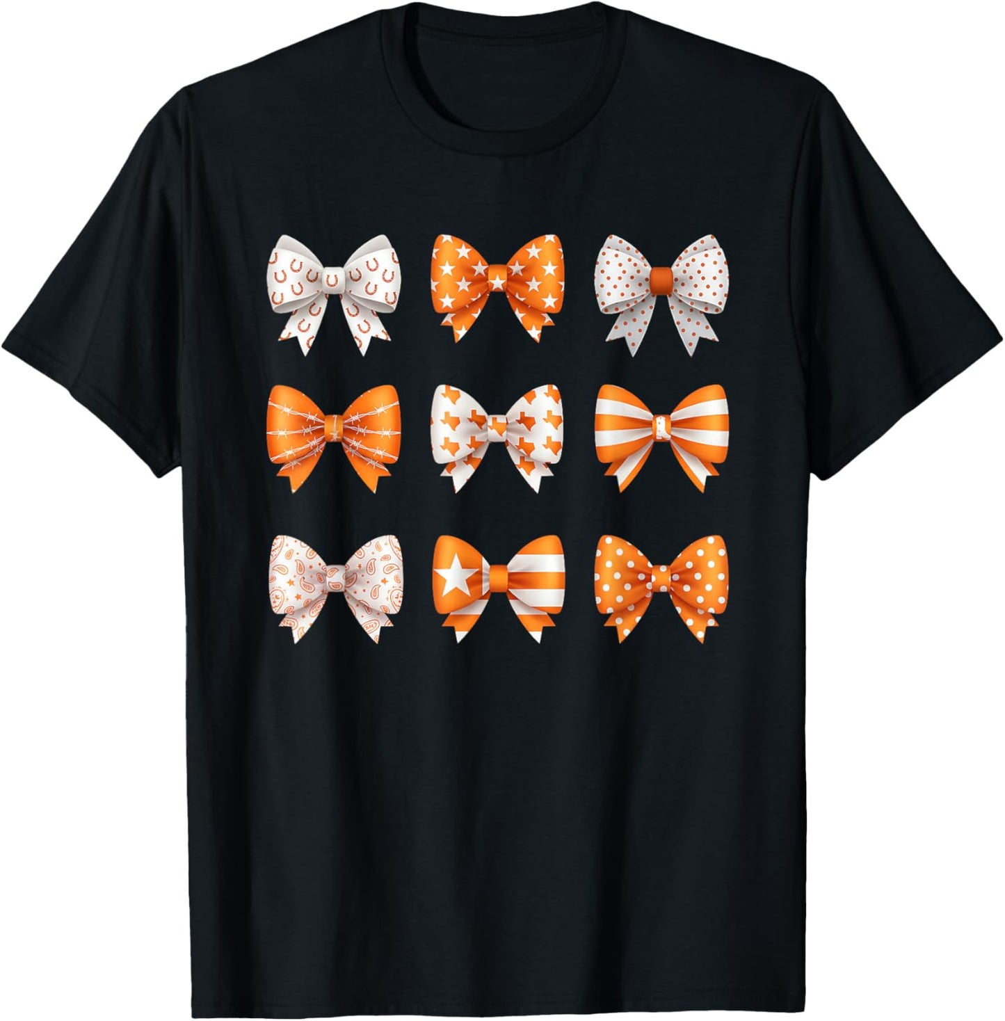 Texas Coquette Bow State Pride T-Shirt - T-Shirt | Black