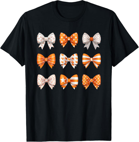 Texas Coquette Bow State Pride T-Shirt - T-Shirt | Black