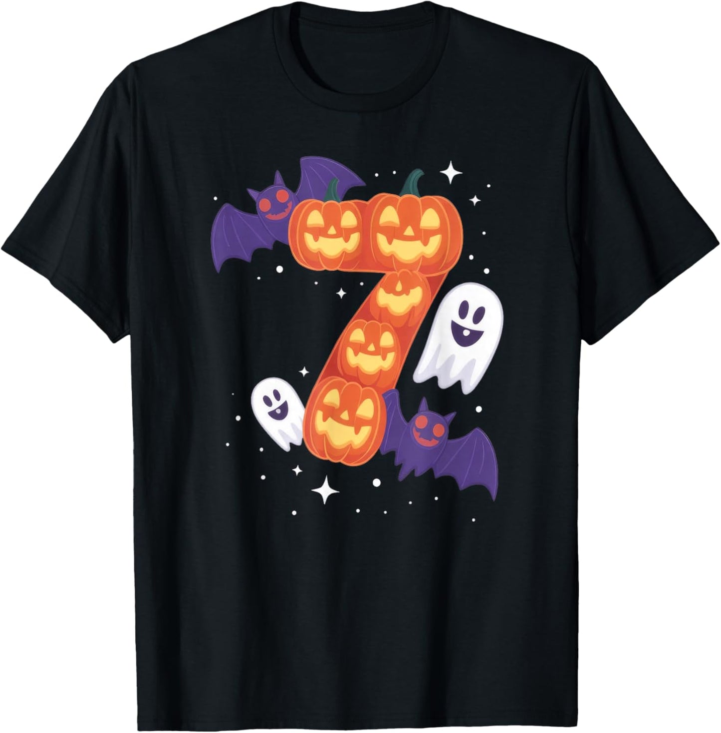 Couple Halloween Six Seven Meme 6 7 T-Shirt - T-Shirt | Black