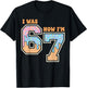 7 Year Old Birthday Boys Girls 67 Memes I was 6 Now I'm 7 T-Shirt - T-Shirt | Black