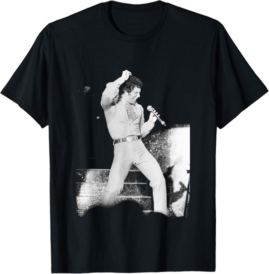 Singer Tom Jones Live Lake Tahoe Nevada 1983 T-Shirt - T-Shirt | Black