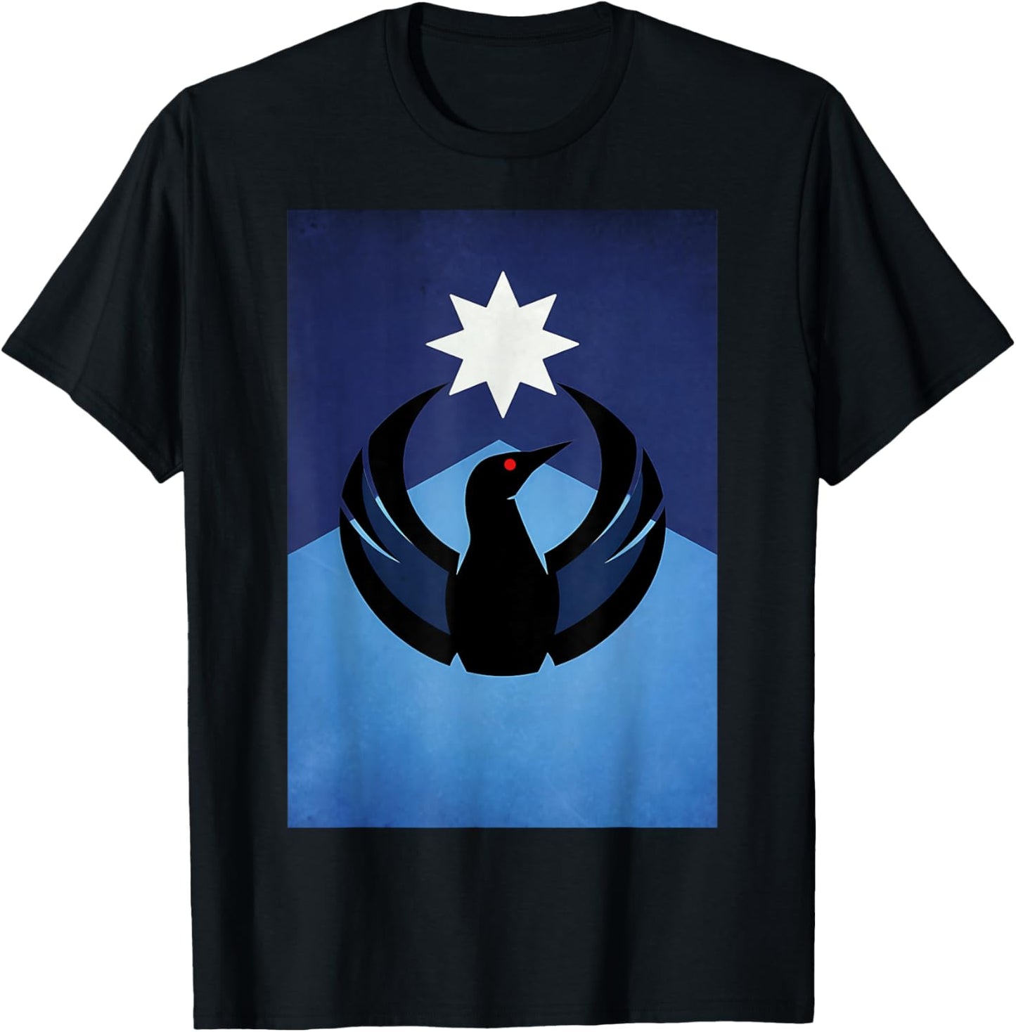 Minnesota Rebel Loon New MN State Flag T-Shirt - T-Shirt | Black