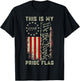 This is My Pride Flag 1776 We The People American Flag USA T-Shirt - T-Shirt | Black