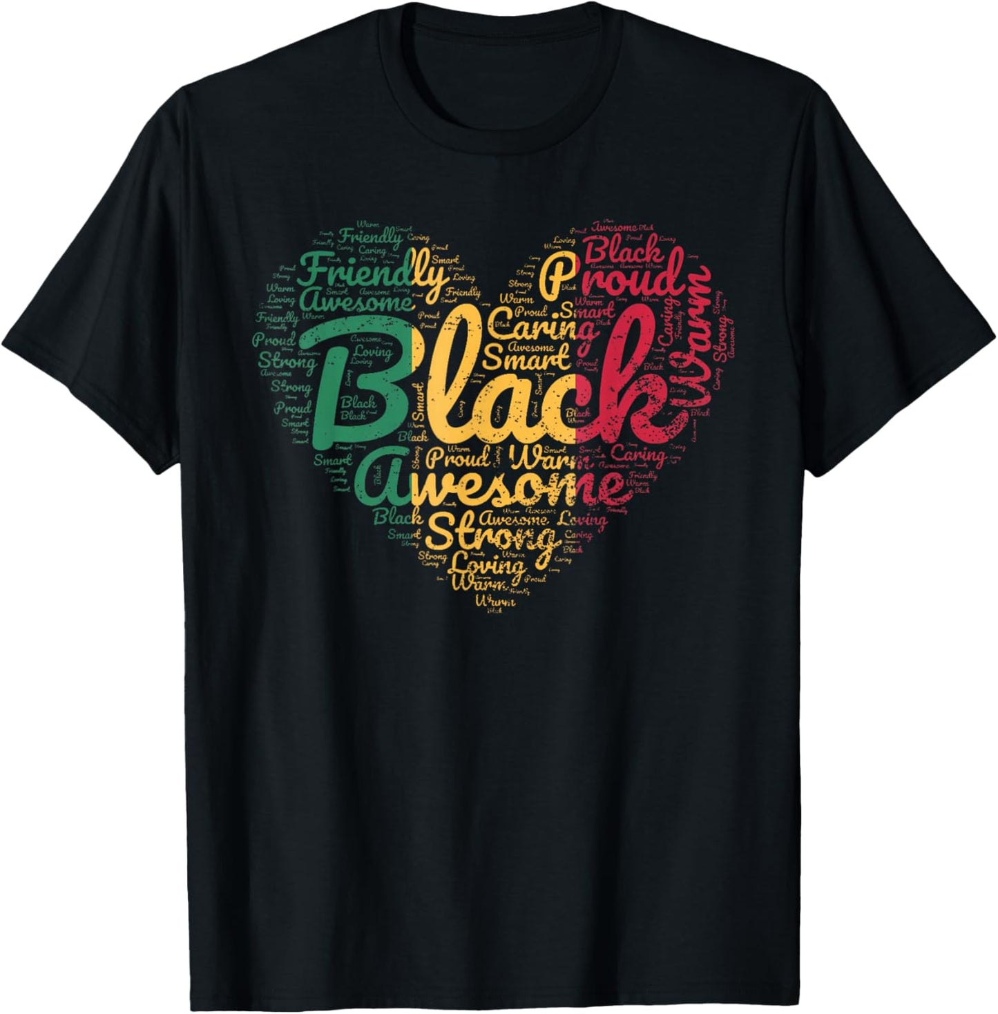 Valentines Day Juneteenth Black History Month Proud Heart T-Shirt - T-Shirt | Black