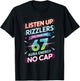 Listen Up Rizzlers This Sigma Has 67 Aura Energy Six Seven T-Shirt - T-Shirt | Black