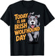 Today is an Irish Wolfhound Day Cartoon Pet Dog Breed T-Shirt - T-Shirt | Black