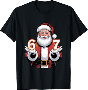 Christmas 67 Funny Xmas Six Seven Ugly Sweater 6-7 T-Shirt - T-Shirt | Black
