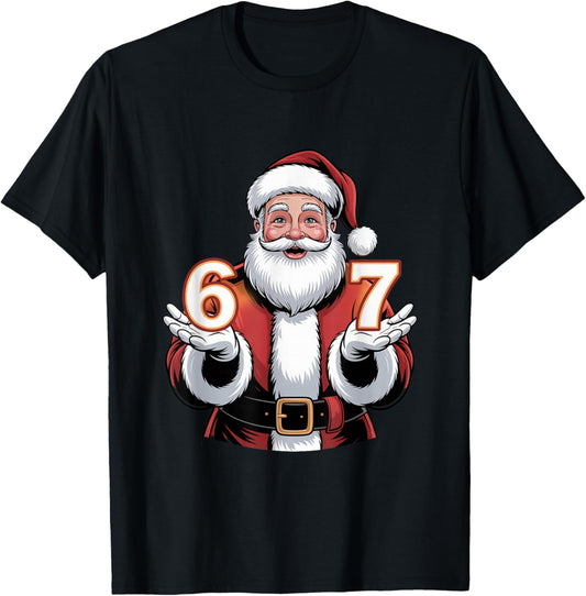 Christmas 67 Funny Xmas Six Seven Ugly Sweater 6-7 T-Shirt - T-Shirt | Black
