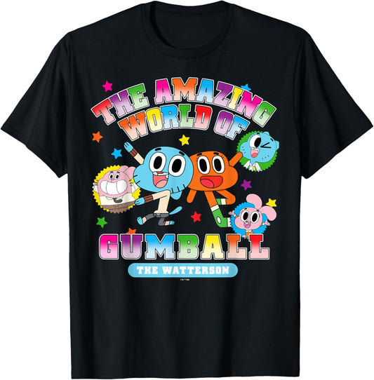 The Amazing World of Gumball The Watterson Collegiate T-Shirt - T-Shirt | Black