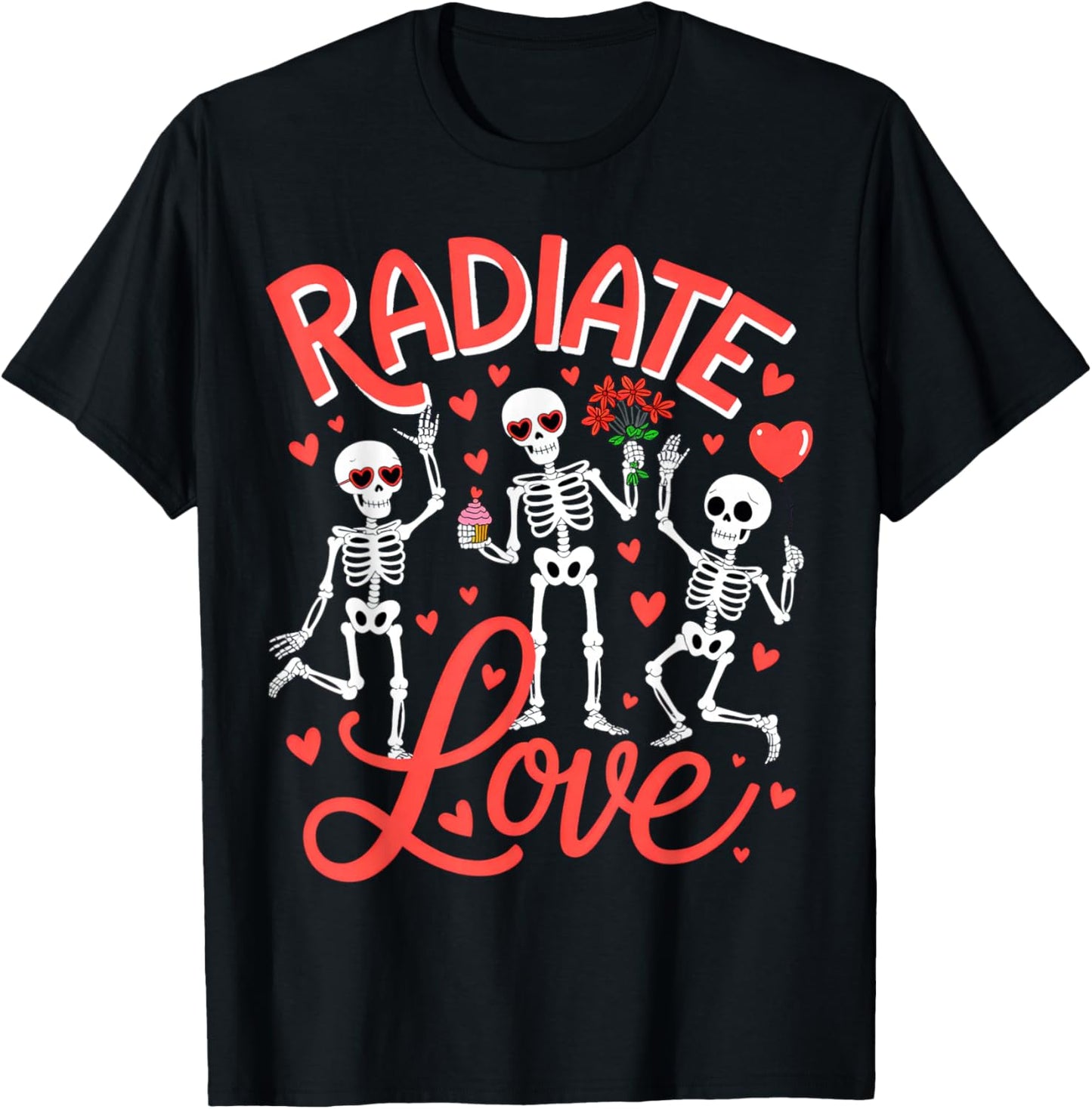 Radiate Love Valentine T-Shirt - T-Shirt | Black