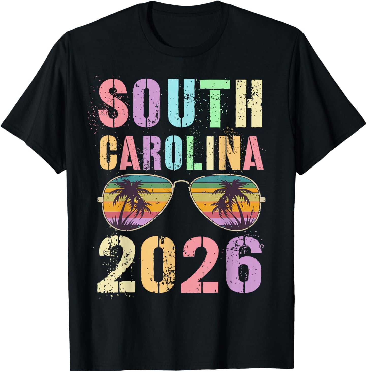 Cute South Carolina 2026 Vacay Travel Vacation All Girls T-Shirt - T-Shirt | Black