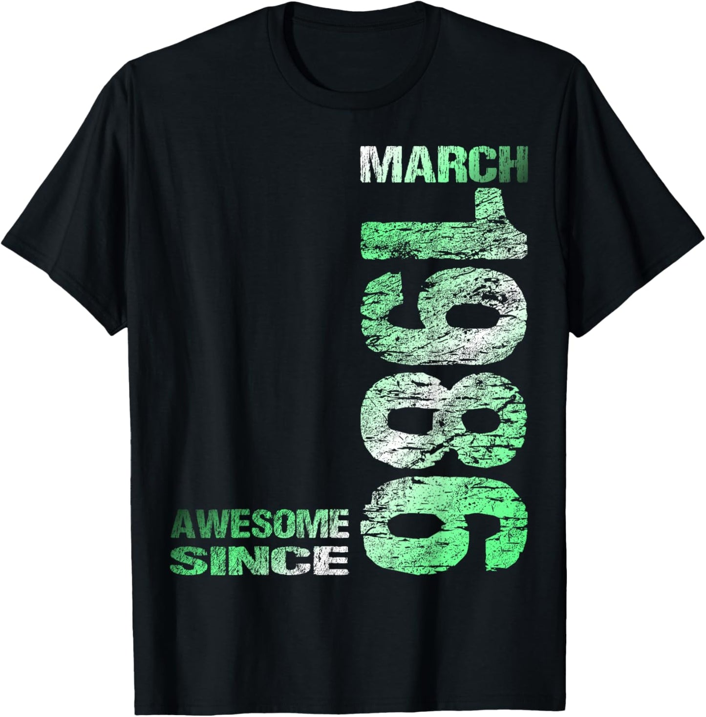 Awesome Since March 1986 Vintage 40. Birthday T-Shirt - T-Shirt | Black