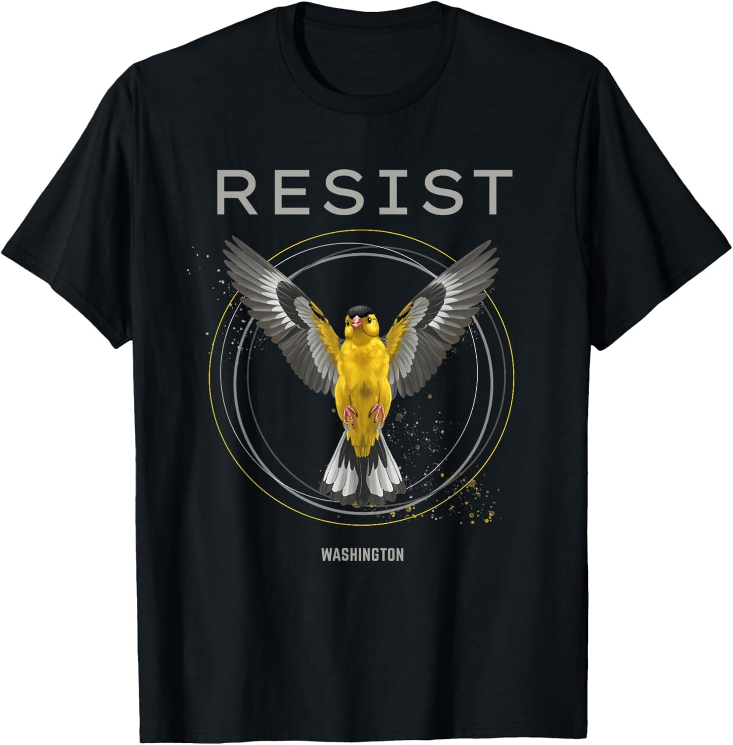 Washington Resist 2026 Rebel Alliance American Goldfinch T-Shirt - T-Shirt | Black