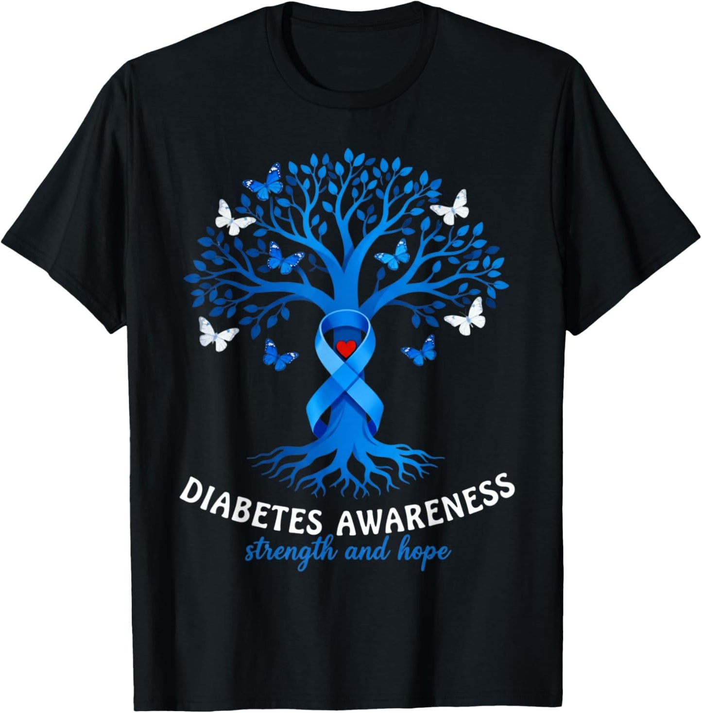 Diabetes Awareness Month Diabetic Blue T-Shirt - T-Shirt | Black