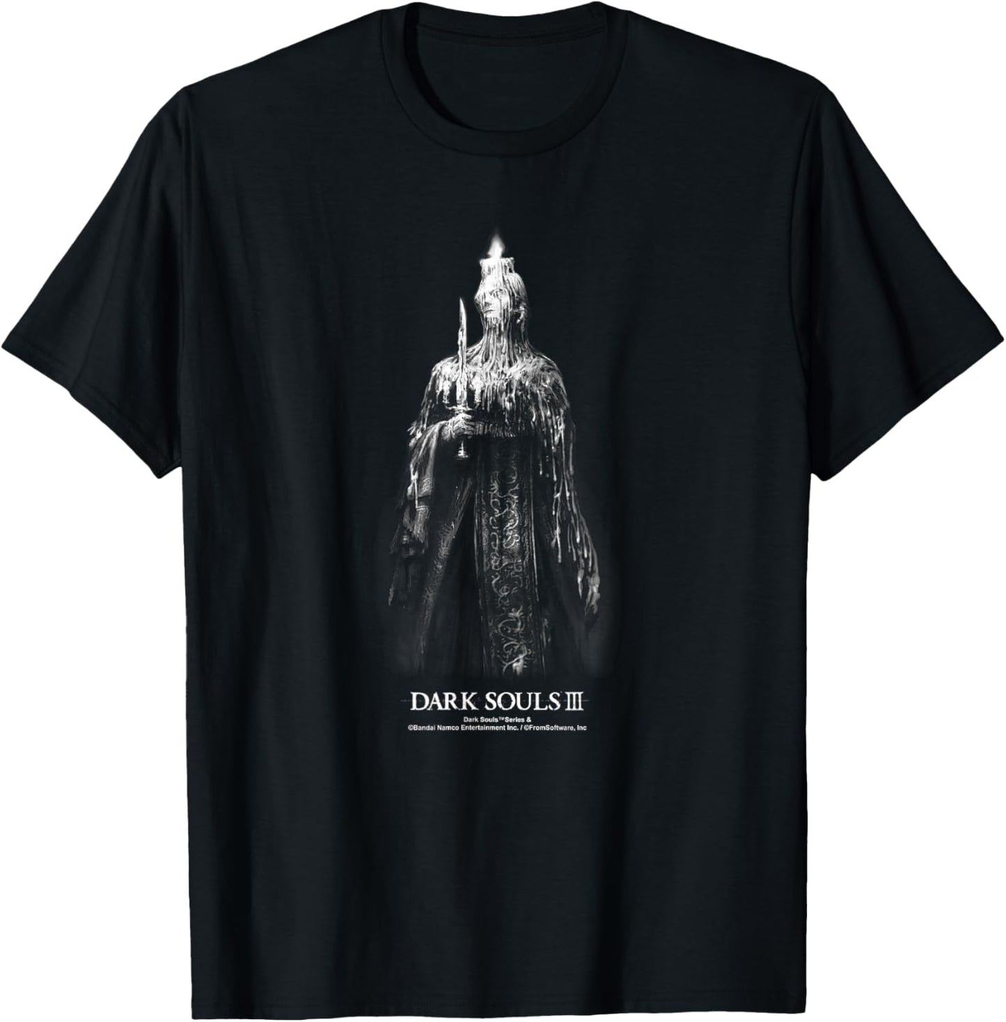 Dark Souls III Wax of The Dead Statue Video Game T-Shirt - T-Shirt | Black