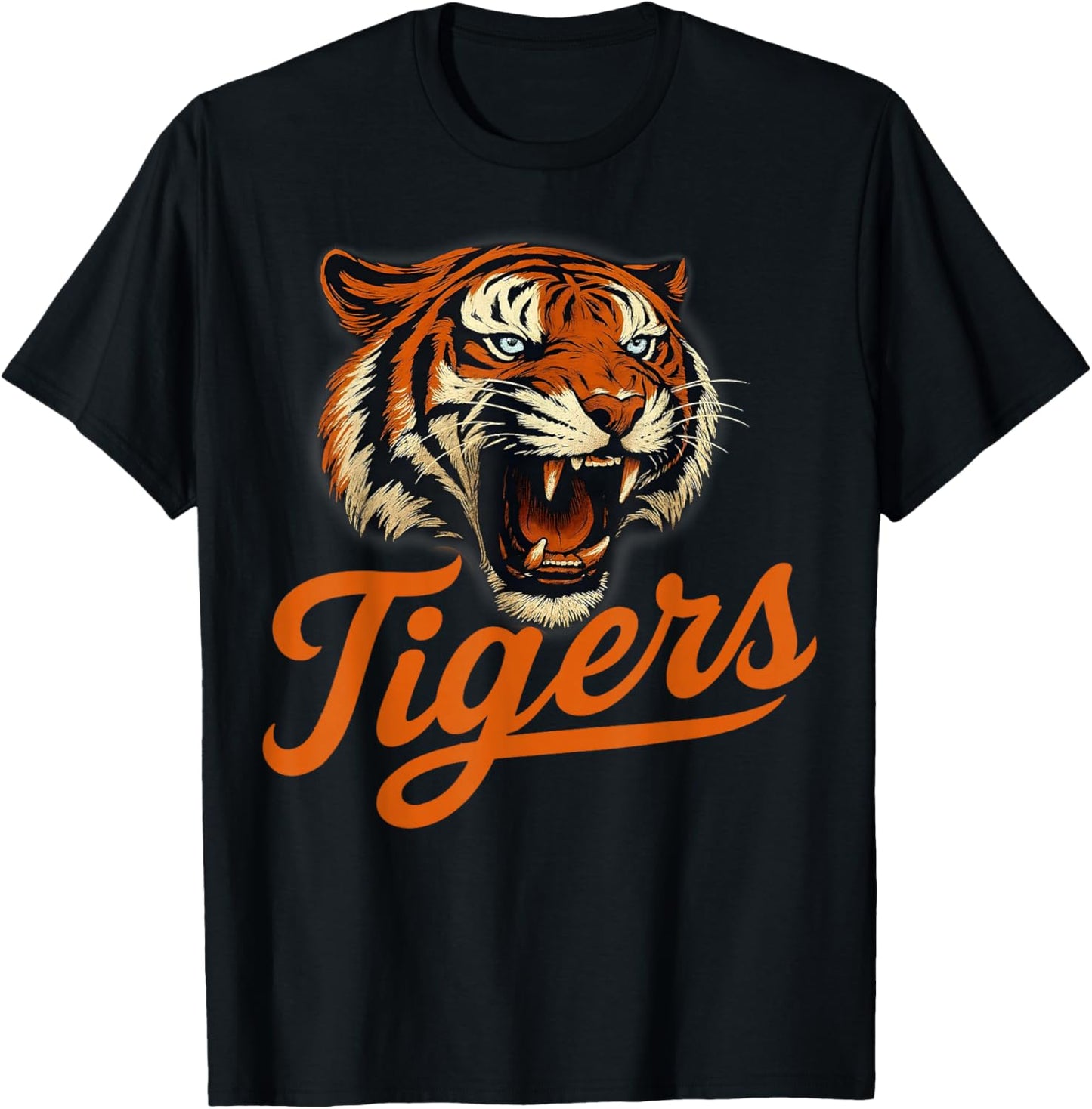 Vintage Tiger Name Animal Graphic Gift Women Kids T-Shirt - T-Shirt | Black